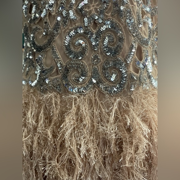 ASOS Edition sequin& feather dress NWT - Picture 8 of 10